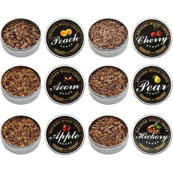 Cocktail Smoking Wood Chips 6 Types of Smoked Wood Flavors Bourbon Whiskey Gift for Father/Husband/Men