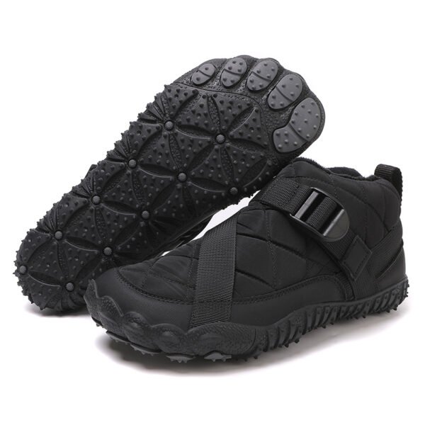 Outdoor five finger snow boots waterproof cotton shoes with plush and thickened hiking cotton boots